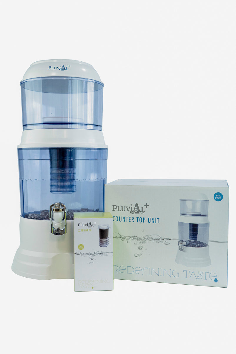 過濾式淨水器 (入門套裝) -適合套用於現有飲水機
天然過濾礦泉水